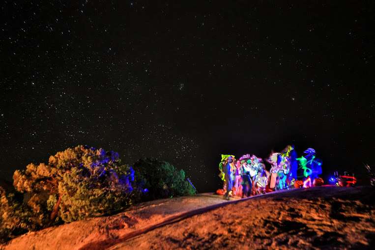 The bright stars in the desert sky makes Moab an amazing venue for Burning Bike // photo credit :: Eric Rasmussen